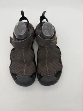 Crocs Mens 15041 Espresso Brown Swiftwater Mesh Boat Water Shoes Size 13